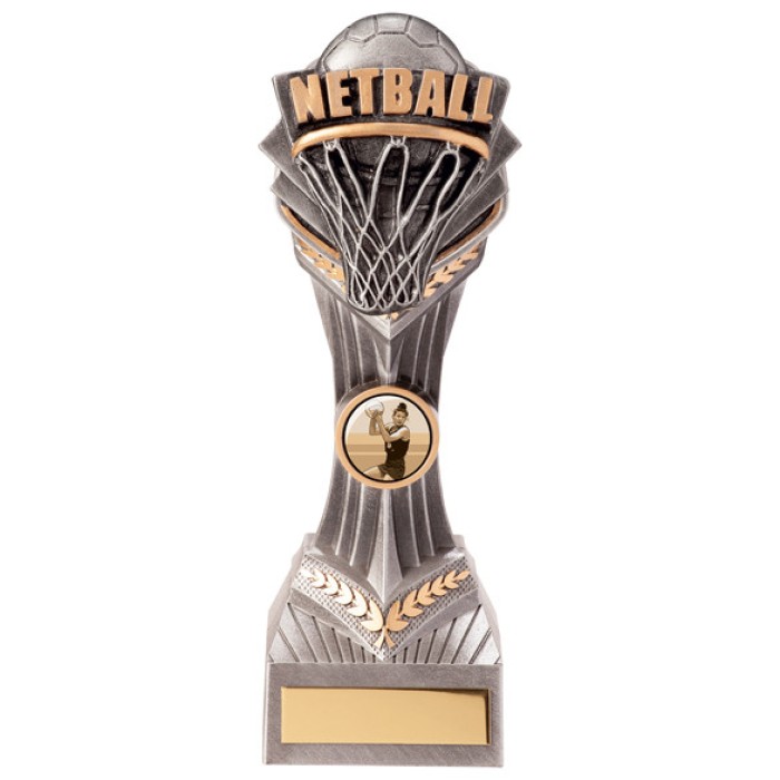 FALCON NETBALL AWARD BALL & BASKET - 5 SIZES - 10.5CM TO 24CM